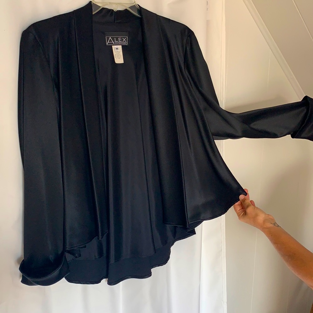 Alex Evenings Black Bolero Jacket